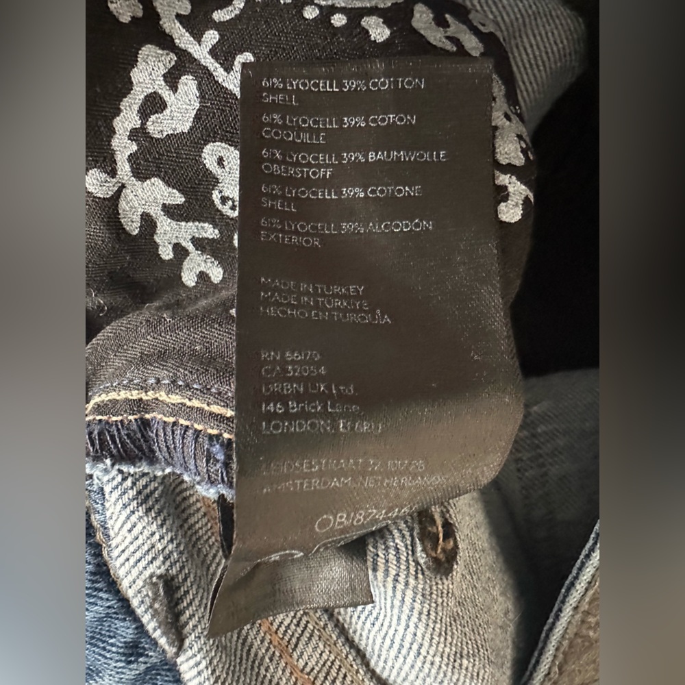 EUC We The Free Augusta Barrel Jeans Grey Skies Size 32 - Picture 12 of 12